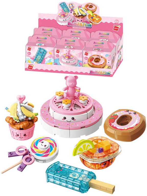 Конструктор пластиковый   АССОРТИ "Сладости " 6 видов