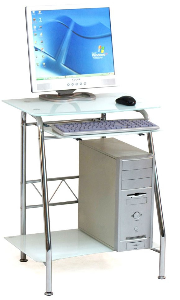 Стол компьютерный стеклянный GD-005 (760*600*500мм)