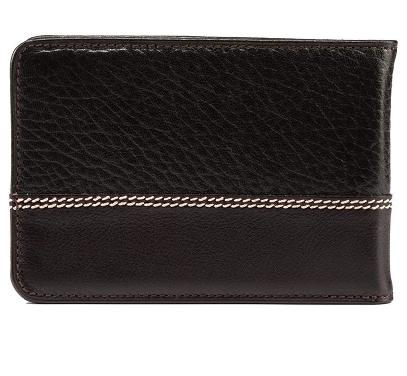 Визитница D.Morelli "Floter kross" с карманами, нат. кожа