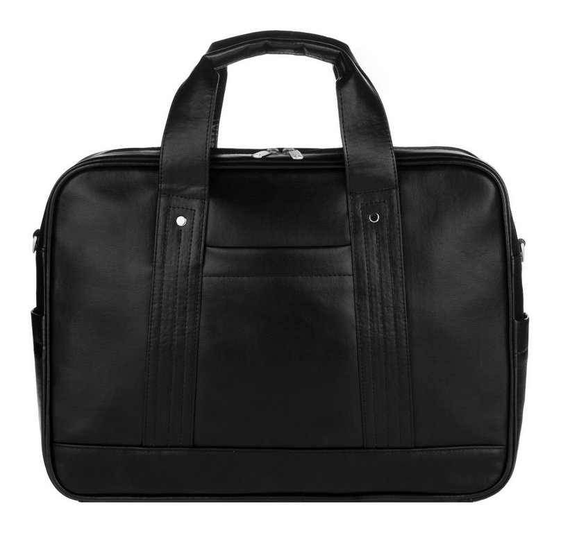 Сумка мужская "Alliance Кронос" 41*30*11см, кож. зам., черная