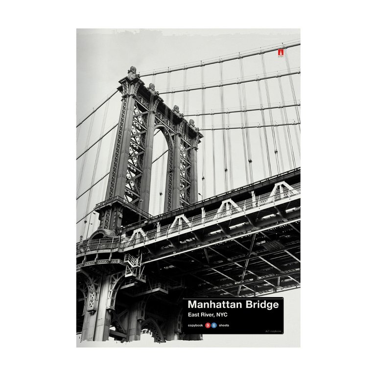 Тетрадь 96 лист кл. А4 на скрепке "NY-NY" 3 ВИДА