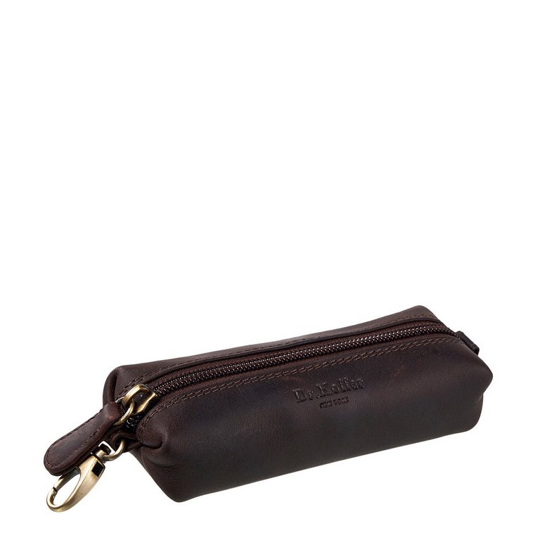 Футляр для ключей Dr.Koffer 5*13см, коричневый