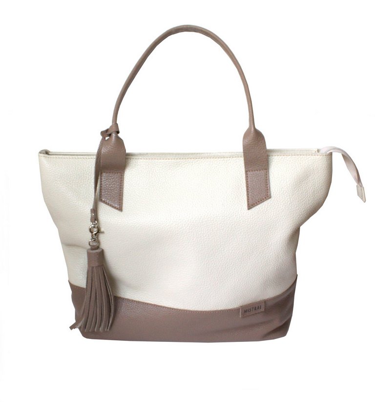 Сумка женская Mistral, цвет беж, кожа