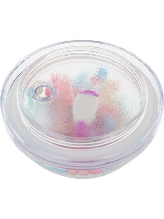 Стакан с трубочкой и крышкой 450мл "Сахарный единорог"