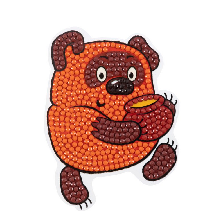 Набор для изготовления магнитов с алмазной мозаикой "Винни-Пух" 7,5х10 см ФРЕЯ