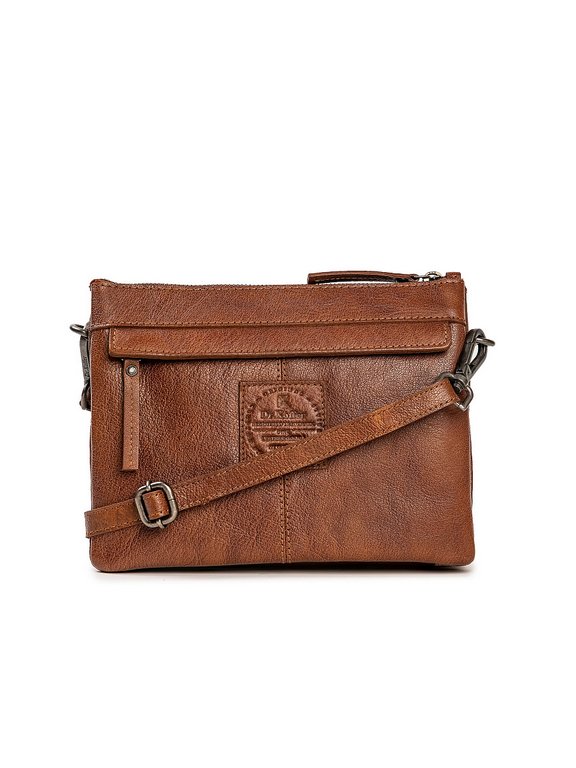 Сумка женская Dr.Koffer 23х17х8см см, нат.кожа коричневая