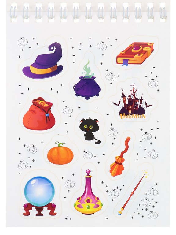 Набор наклеек 150 шт "Мой Хэллоуин" 16л., А6, MILAND