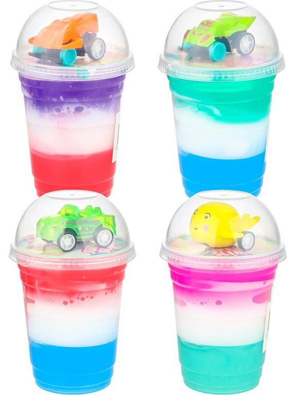 Слайм  с игрушкой 180мл (ассорти)