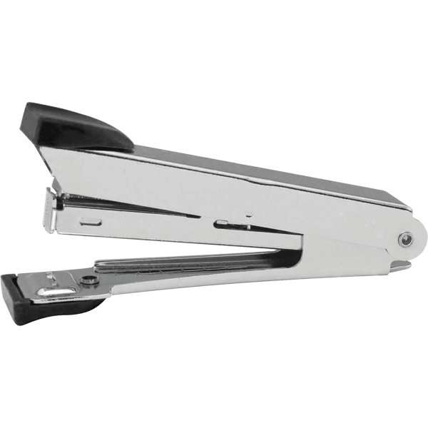 Степлер № 10 до 15л металлический, Attomex, черный с антистеплером