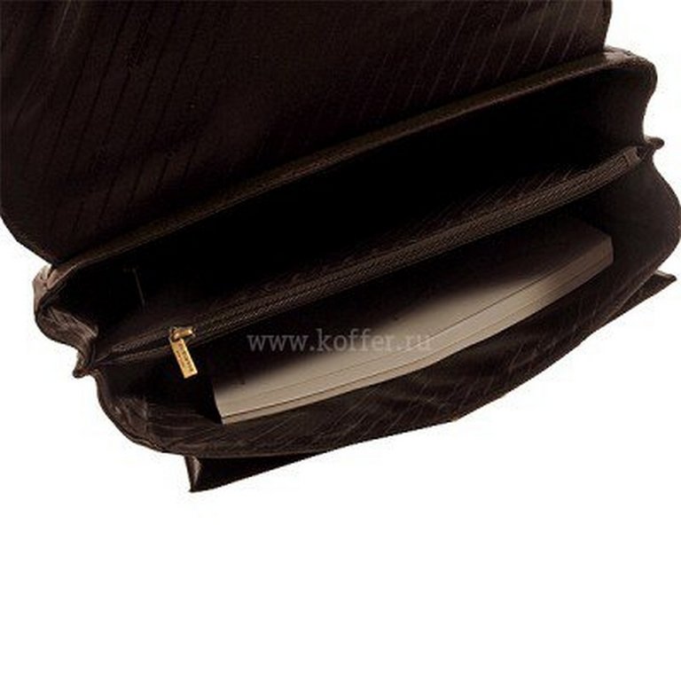 Портфель Dr.Koffer 30*40*11см, нат. кожа, коричневый