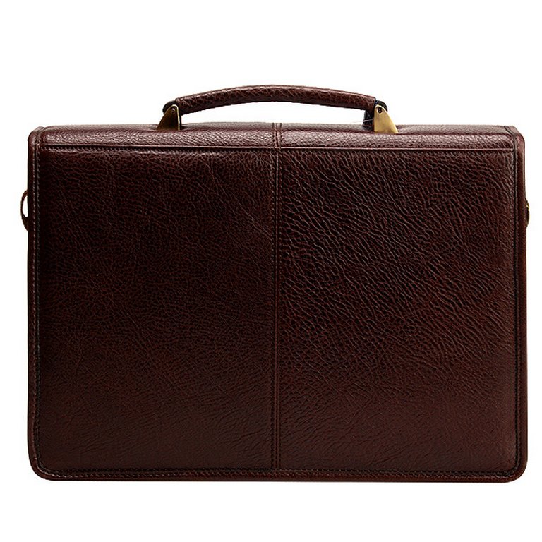 Портфель Dr.Koffer 34*25*8 нат. кожа, коричневый