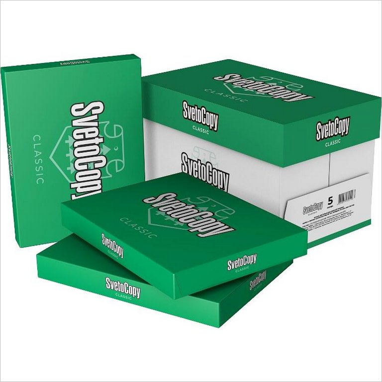 Бумага офисная SvetoСopy А3, 80 г/м2, 146% CIE 95% ISO,толщ.104мкм,непрозр.91%, 500 л/пач.