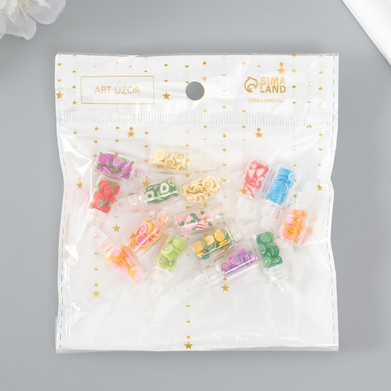 Декор из пластика "Баночка с фруктами" ART UZOR ассорти