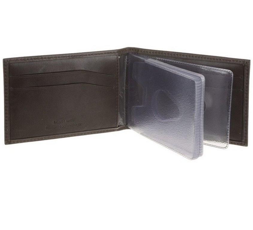 Визитница D.Morelli "Элегия" с карман. нат. кожа, бежевая