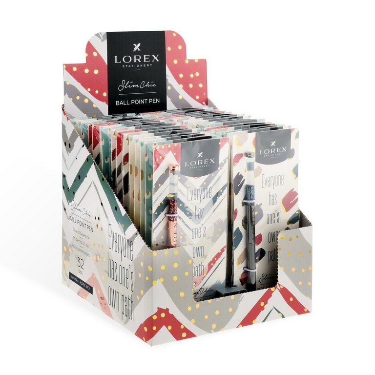 Ручка шариковая Lorex "Pastel fauvism" Slim ассорти 0,7мм