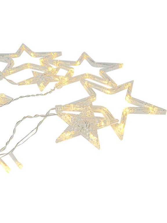 Гирлянда комнатная Бахрома "Звездное небо" 2,5м*1м, 92 теплых ламп, прозрачная нить, 220 В