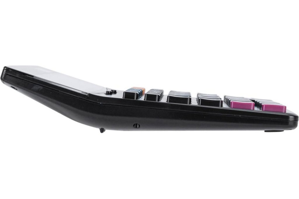 Калькулятор наст. Deli Core E1630 (12 разр., 2 питания, 188х140 мм) черный