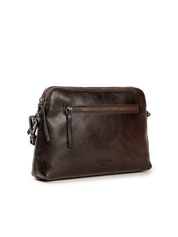 Сумка женская Dr.Koffer 27х19х6см см, нат.кожа коричневая