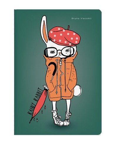 Тетрадь 40 лист кл. А5 на сшивке "RAINY RABBIT"