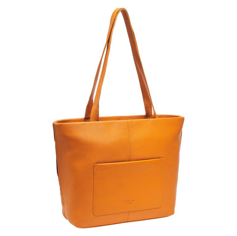 Сумка женская Dr.Koffer 33х31х12см см, нат.кожа желтая