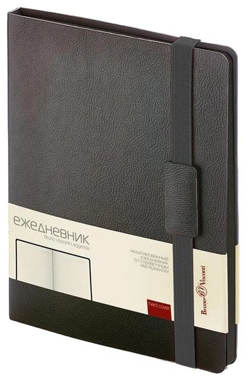 Ежедневник без дат 170*240 мм Bruno Visconti "Leggenda", черный