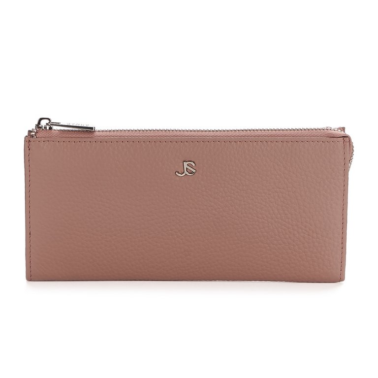 Портмоне Jane's Story женское 18см, нат.кожа, бежевое (таро)