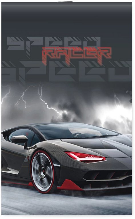 Блокнот А6  30л., 102*162 мм, на скрепке Lamark "Speed Racer"