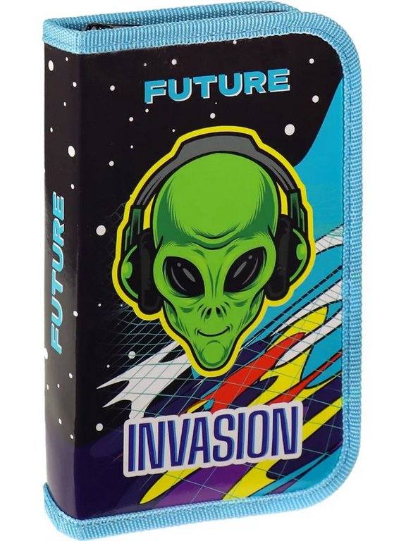 Пенал 1 отд. для мальчика Profit "Атака пришельцев" 190*115 (ламинир.картон)