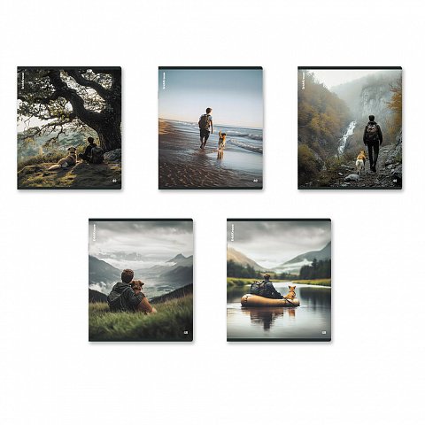 Тетрадь 48 лист кл. А5 на скрепке "Friends" 5 ВИДОВ