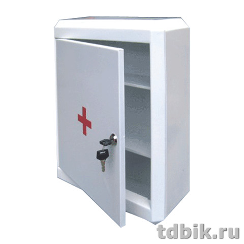 Шкафчик-аптечка метал. с металл. дверцей (330*280*140мм)