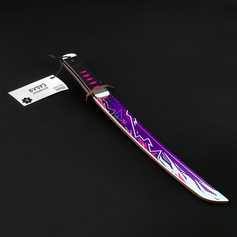 Игрушка Сабля "Цифровой всплеск", дерево ТРИ СОВЫ