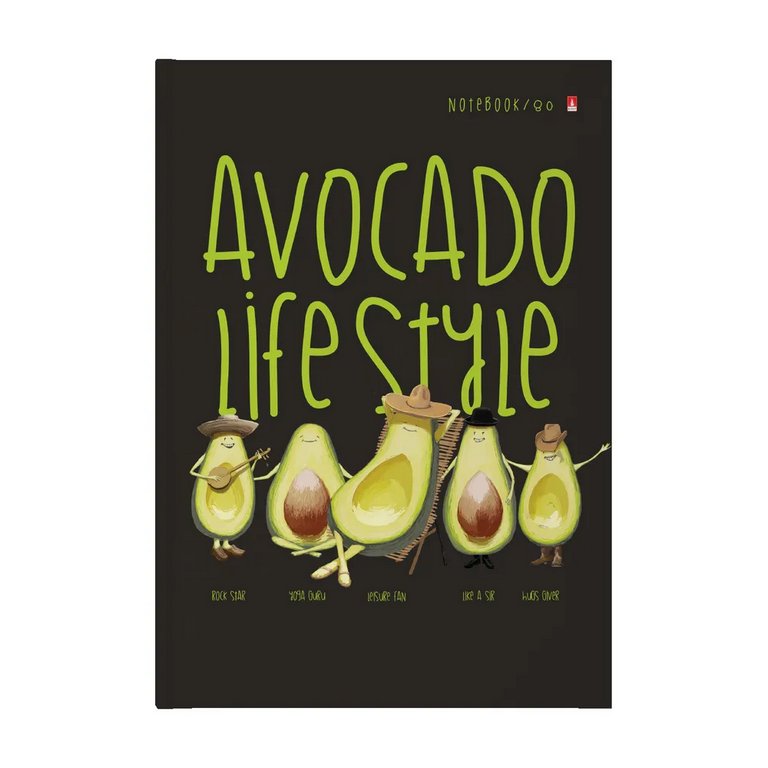 Бизнес-блокнот А4  80л., 210*297 мм., Альт "AVOCADO STYLE"