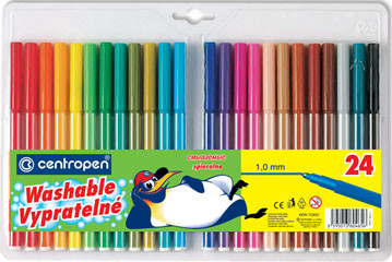 Набор фломастеров 24 цв. Centropen блистер