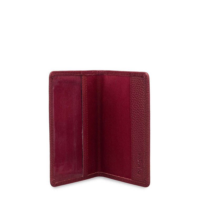 Обложка для паспорта Dr.Koffer нат. кожа, бордовый
