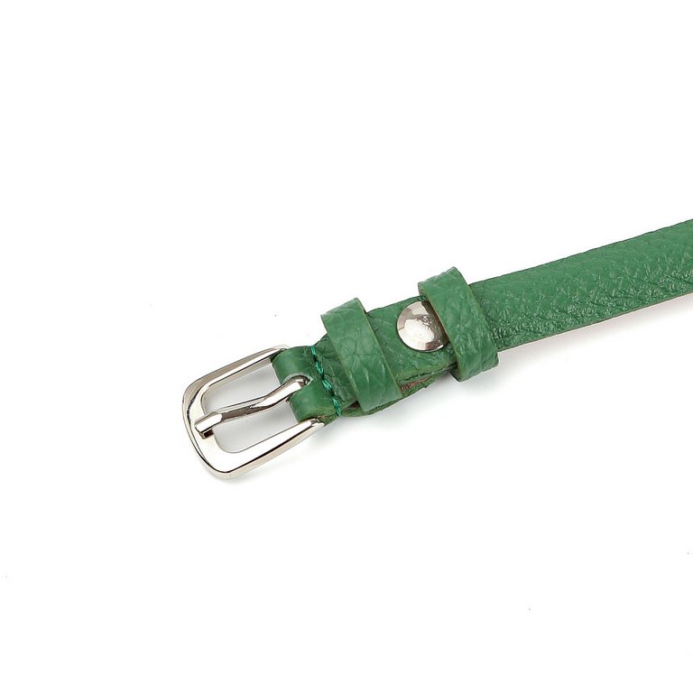 Ремень FABRETTI женский, натуральная кожа, размер 120, зеленый