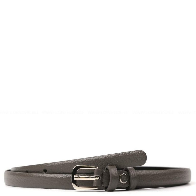 Ремень FABRETTI женский, натуральная кожа, размер 125, тем. серый