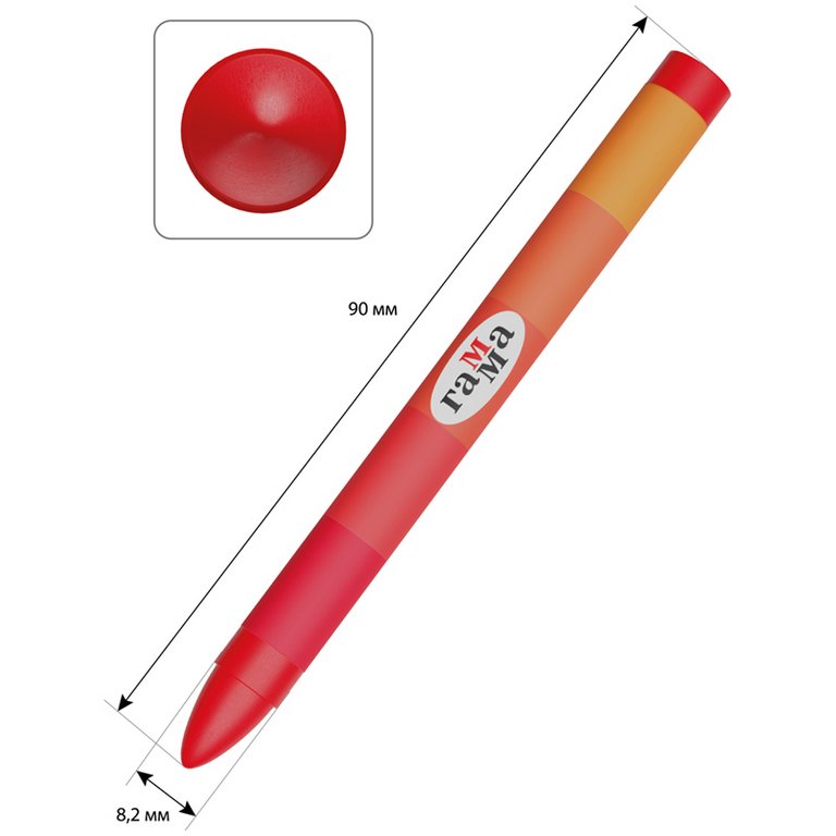 Набор карандашей восковых 12 цв. ГАММА "Мультики"