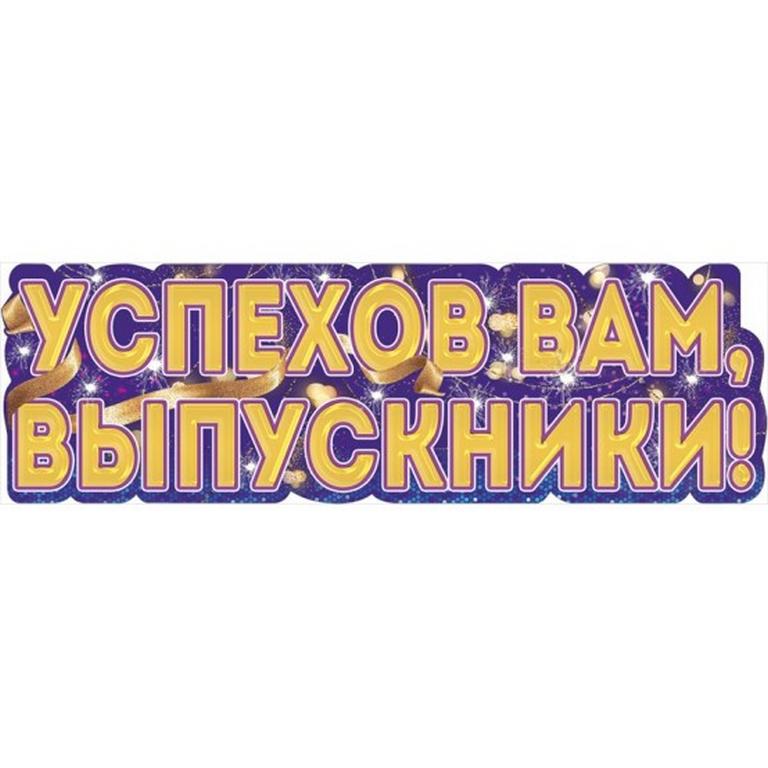Плакат-полоска "Успехов Вам, Выпускники!"