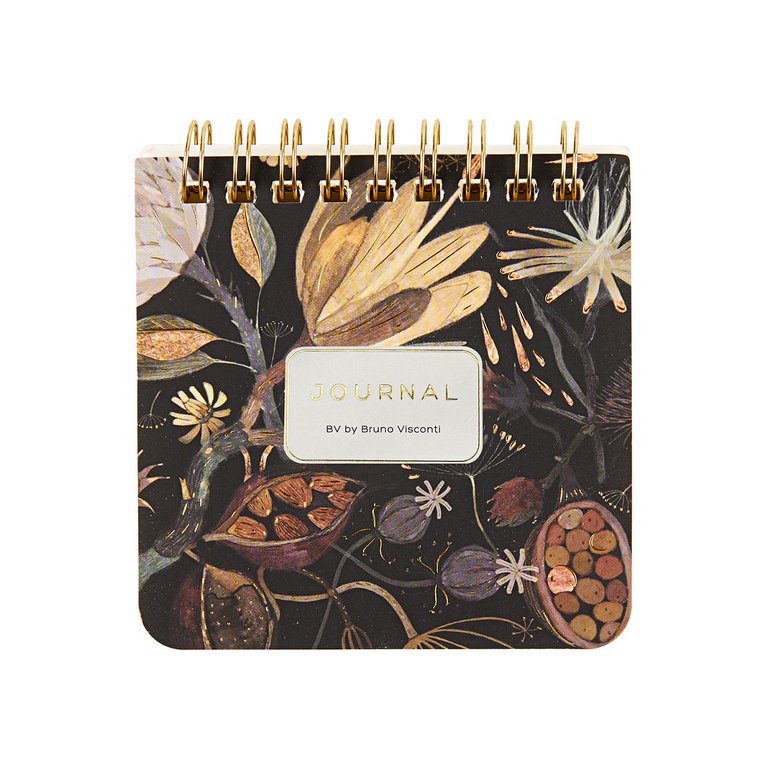 Блокнот А7  60л.,  90*90 мм, на гребне Bruno Visconti "POCKET JOURNAL. Ночные цветы"