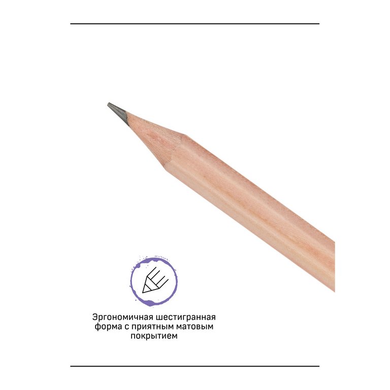 Набор карандашей ч/г 12 шт Гамма (от 5В до 5Н)