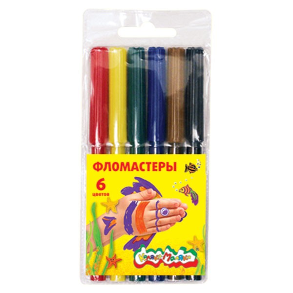 Набор фломастеров  6 цв. Каляка-Маляка