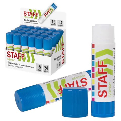 Клей карандаш STAFF EVERYDAY 15гр.