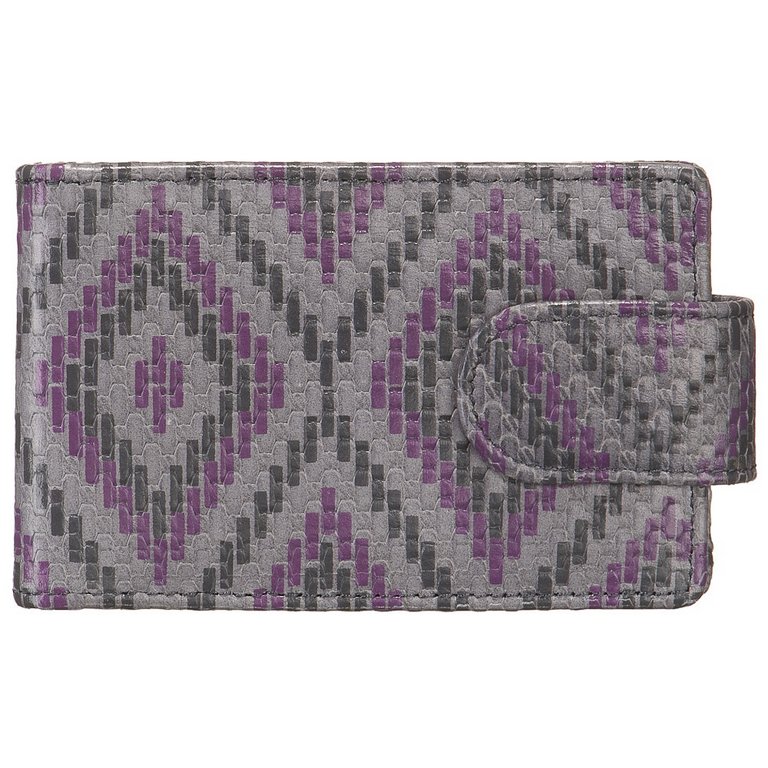 Визитница Dr.Koffer 11*7см на 48 визиток, цв. серый