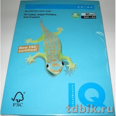 Бумага IQ intensive 80 А3 48, 500 лист/уп, светло-синий
