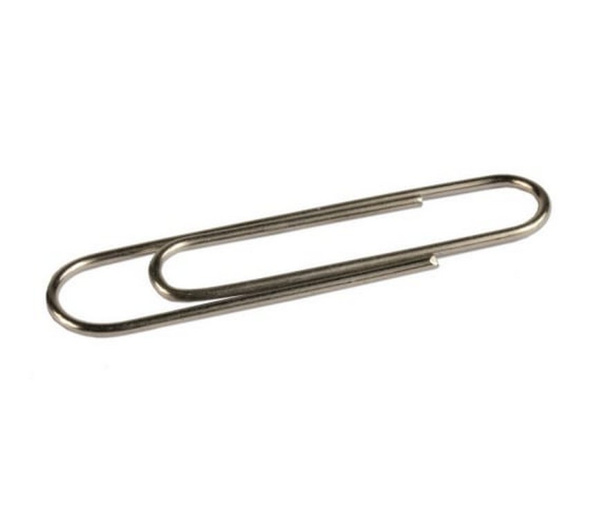 Скрепки 50 мм 100 шт/уп никелированные Erich-Krause