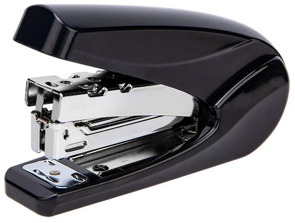 Степлер 24/6 до 30л Deli, экономия усилий черный