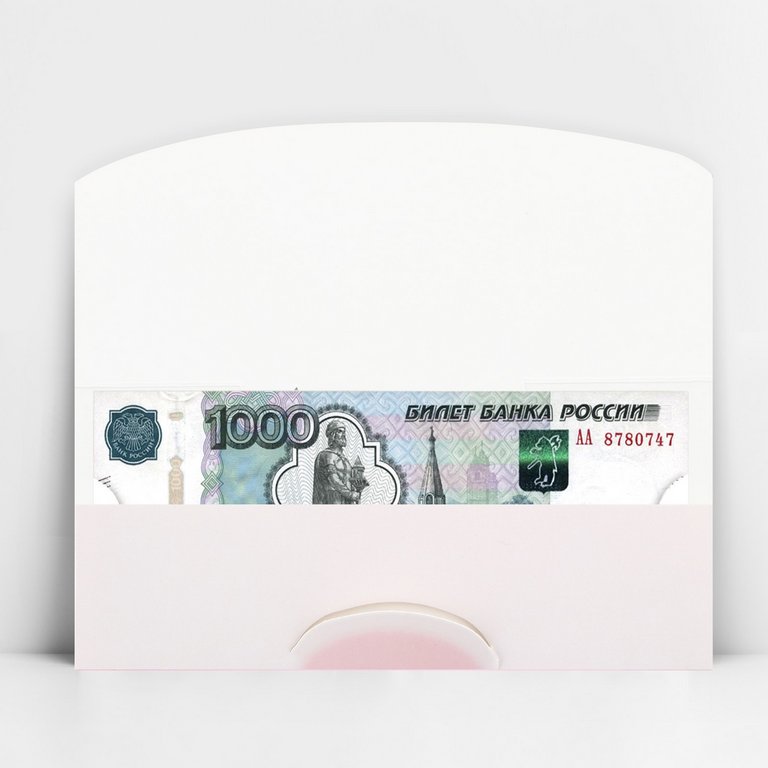 Конверт (для денег)  "Единорожка" фигурный