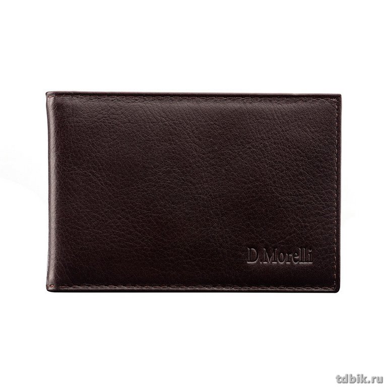Визитница D.Morelli "Brown" нат. кожа