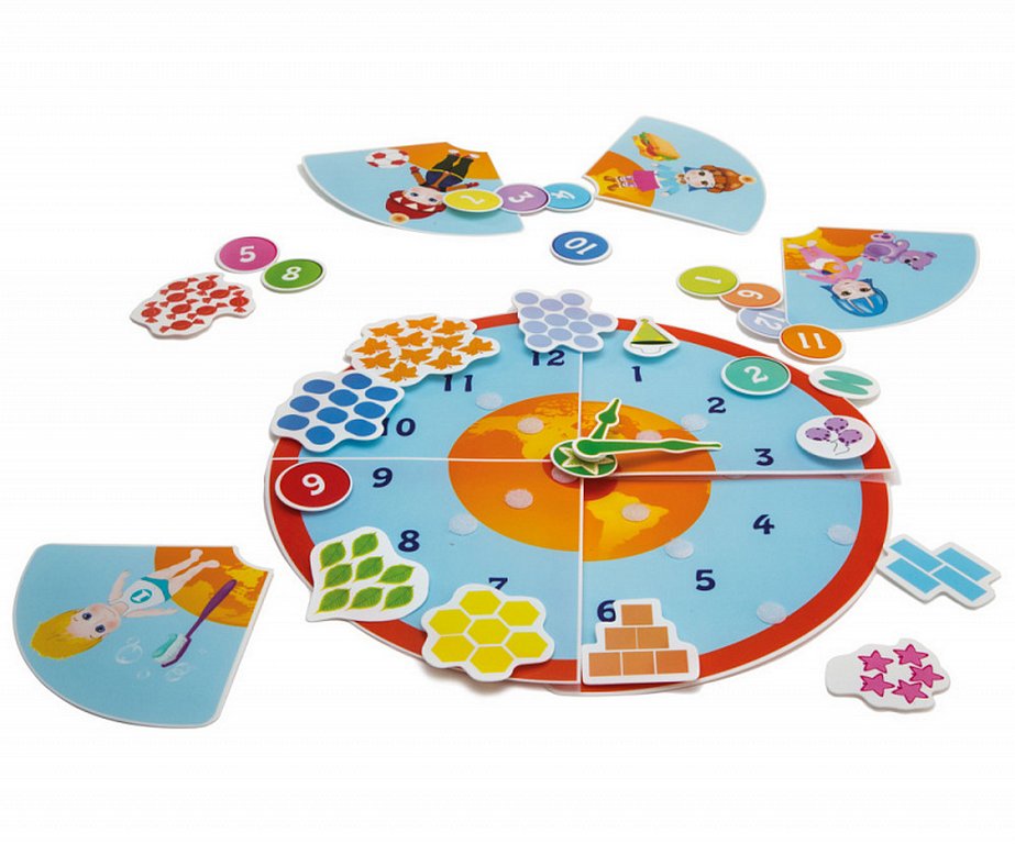 Игра обучающая  Время с липучками "Умные часики" 3+ Pic'nMix