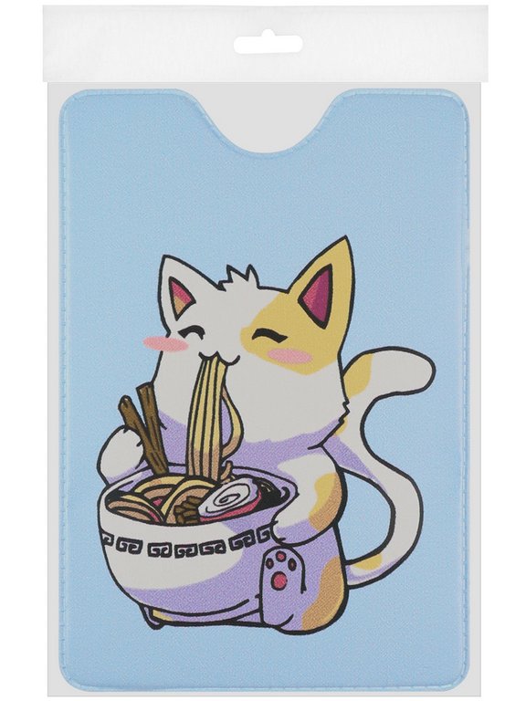 Обложка для проездного билета "МисоКот" из ПВХ 7*9,5 см